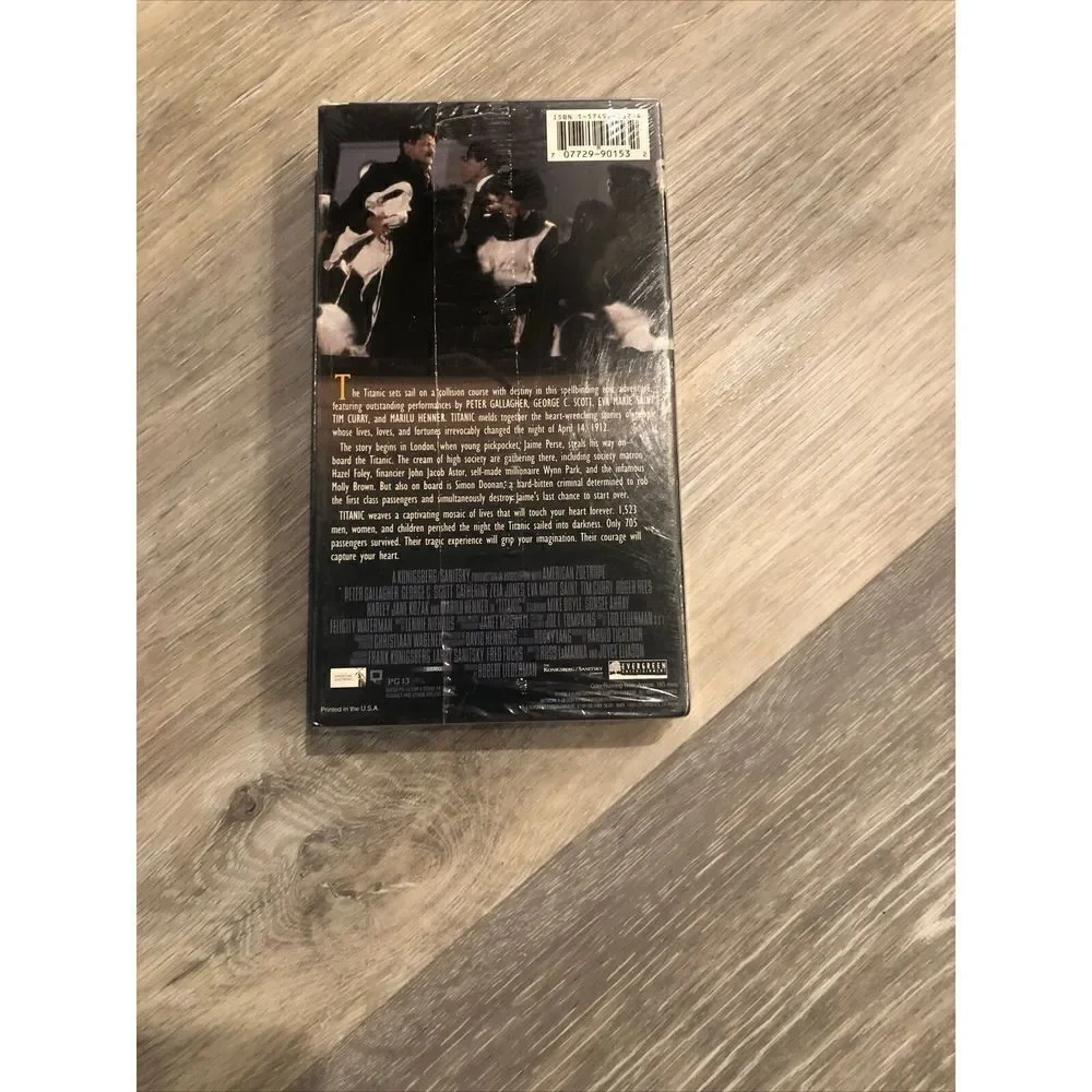 THE TITANIC VHS George C. Scott  Tim Curry, Catherine Zeta Jones. Sealed